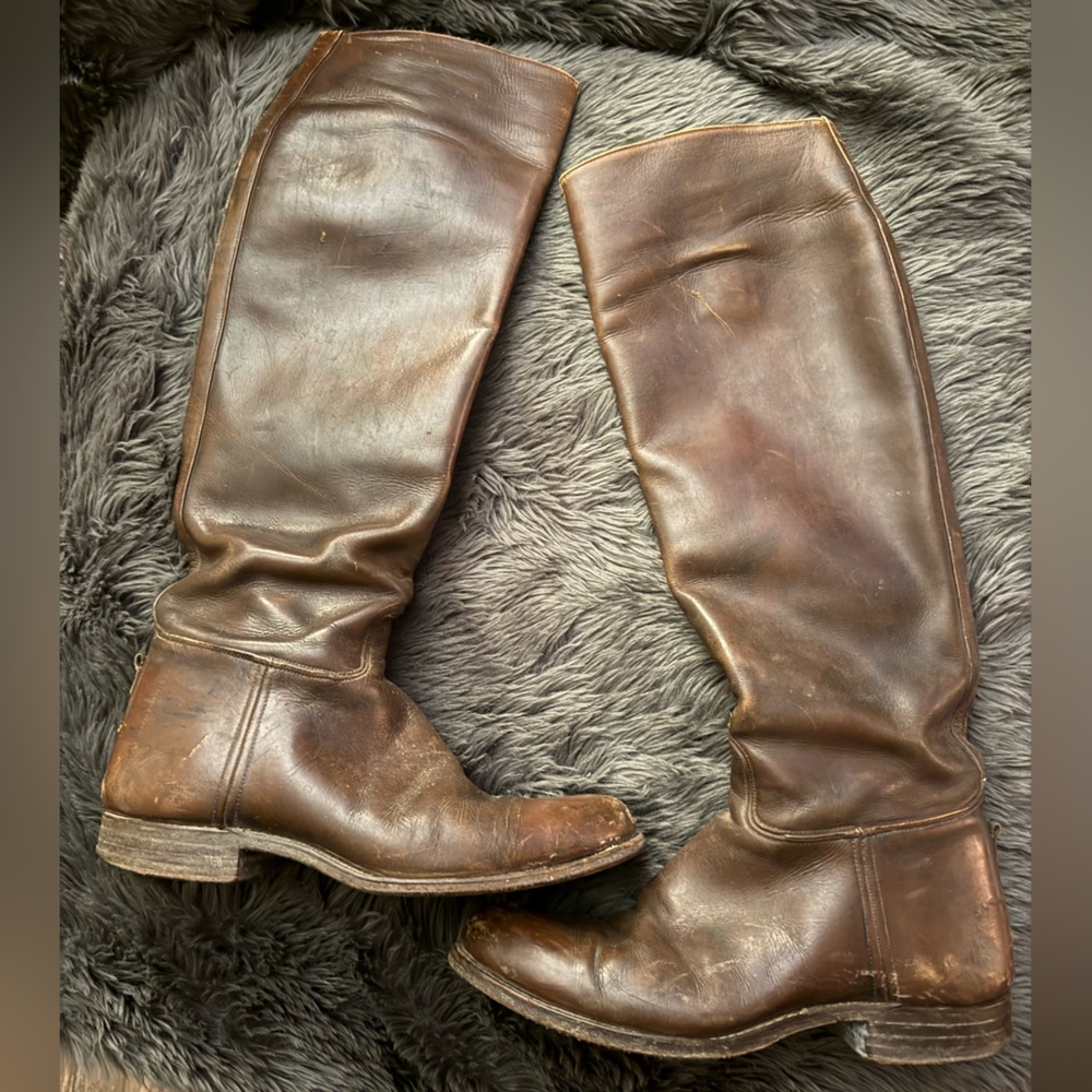 Original Vintage Men’s Antique US Army Cavalry Riding Boots - Picture 2 of 12
